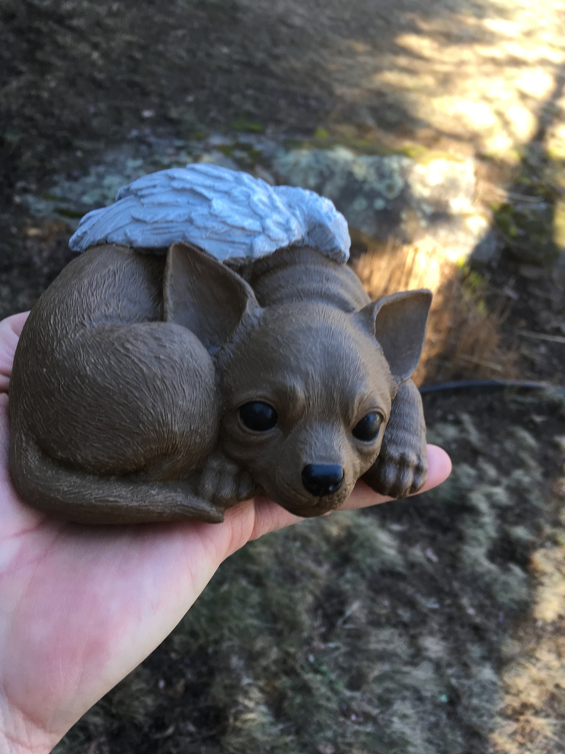 chihuahua angel figurine