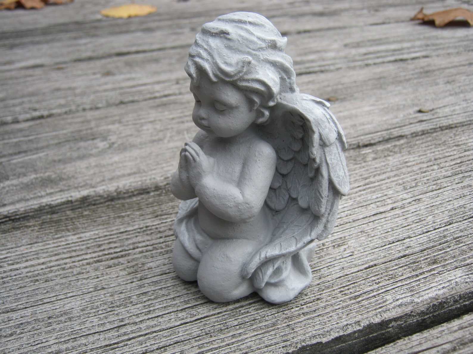 Angel Statue Praying Angel Cherub Praying Concrete Angels - Etsy