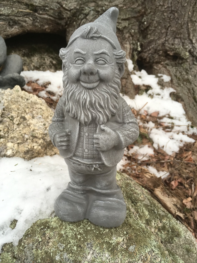 Gnome Named Gneil Painted Concrete Garden Gnomes Etsy UK