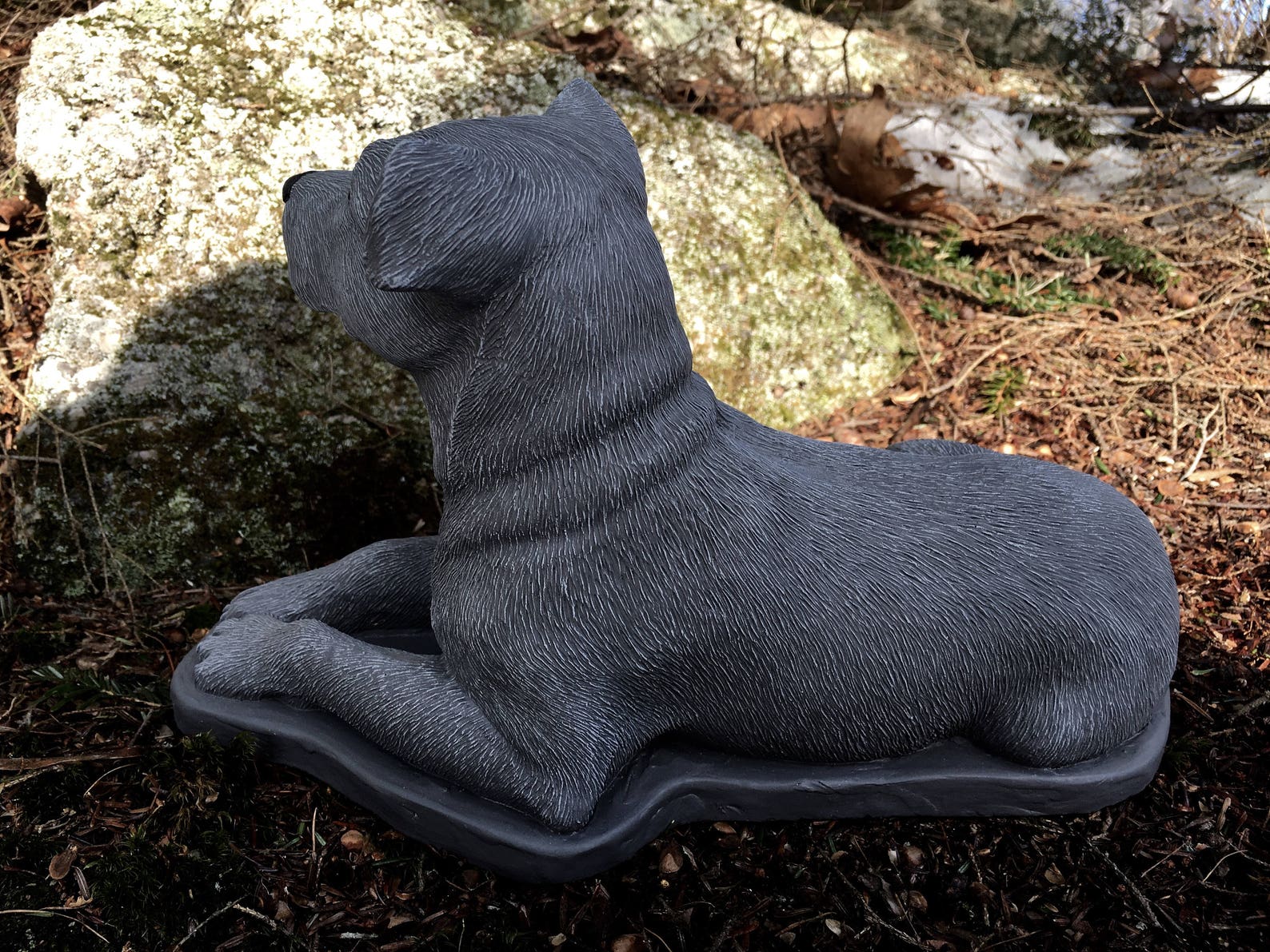 Pitbull Statue Concrete Statues. Pit Bull Dog Statue Garden Etsy
