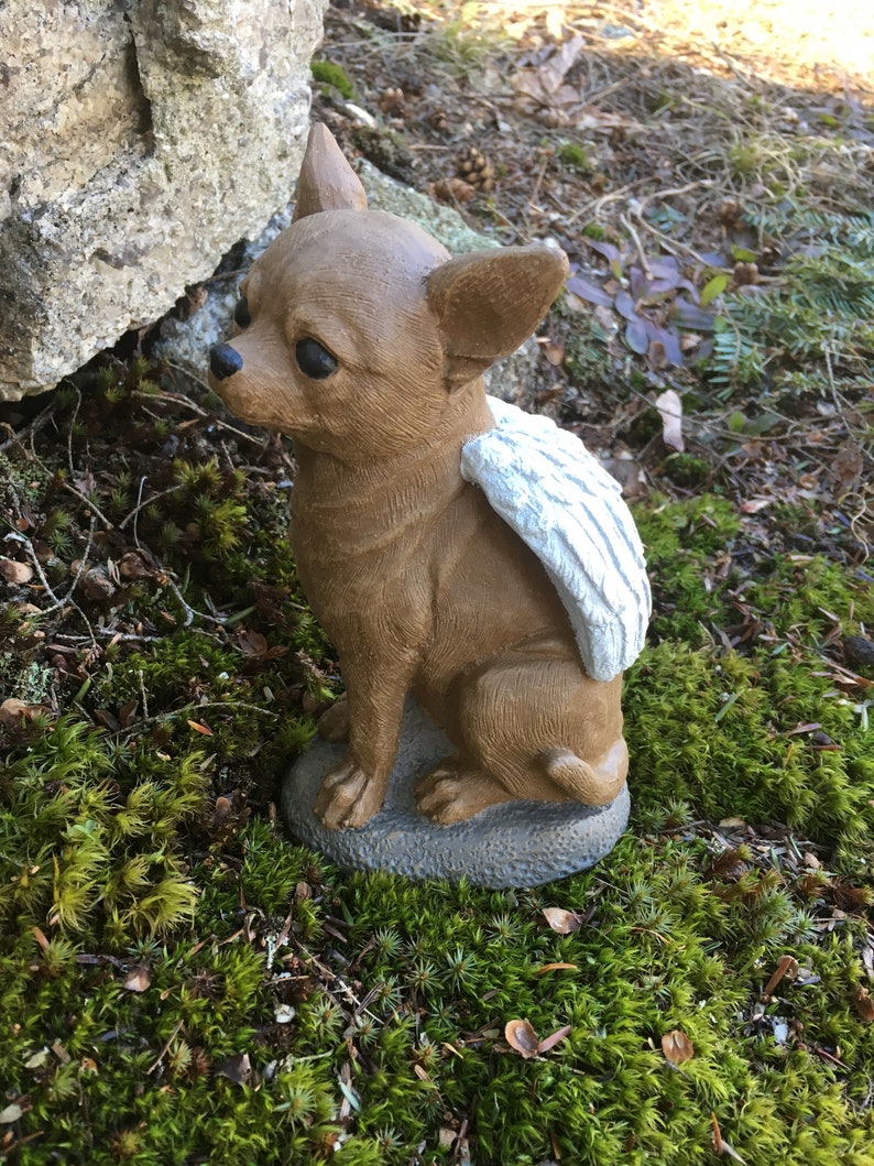 chihuahua angel figurine