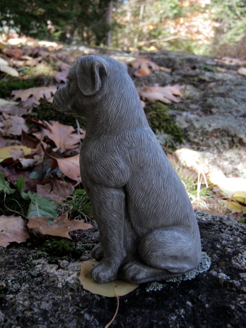Boxer Dog Concrete Statues Statues of Boxer Dogs Boxer Dog - Etsy