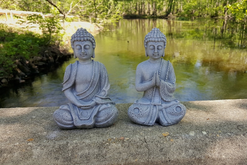 Buddha Statue Buddha Garden Decor Calming Office Decor Zen | Etsy