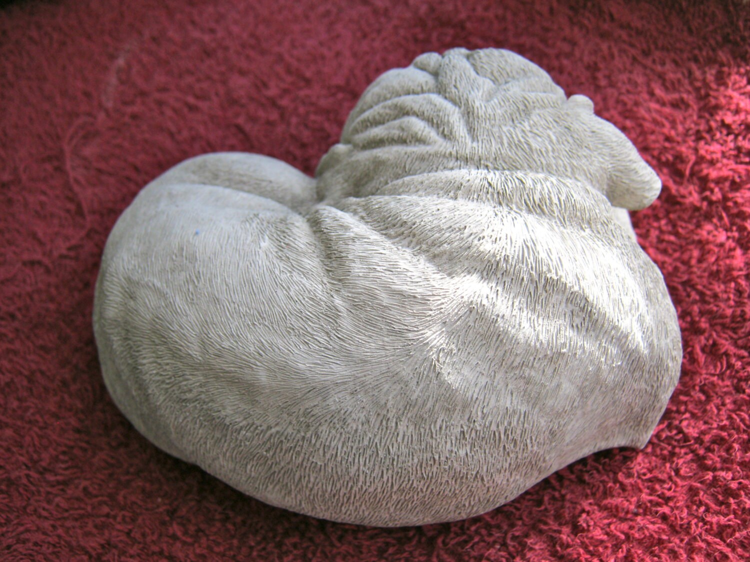 Pug Statue Concrete Dogs Cement Pugs Dog Statues Outdoor Etsy