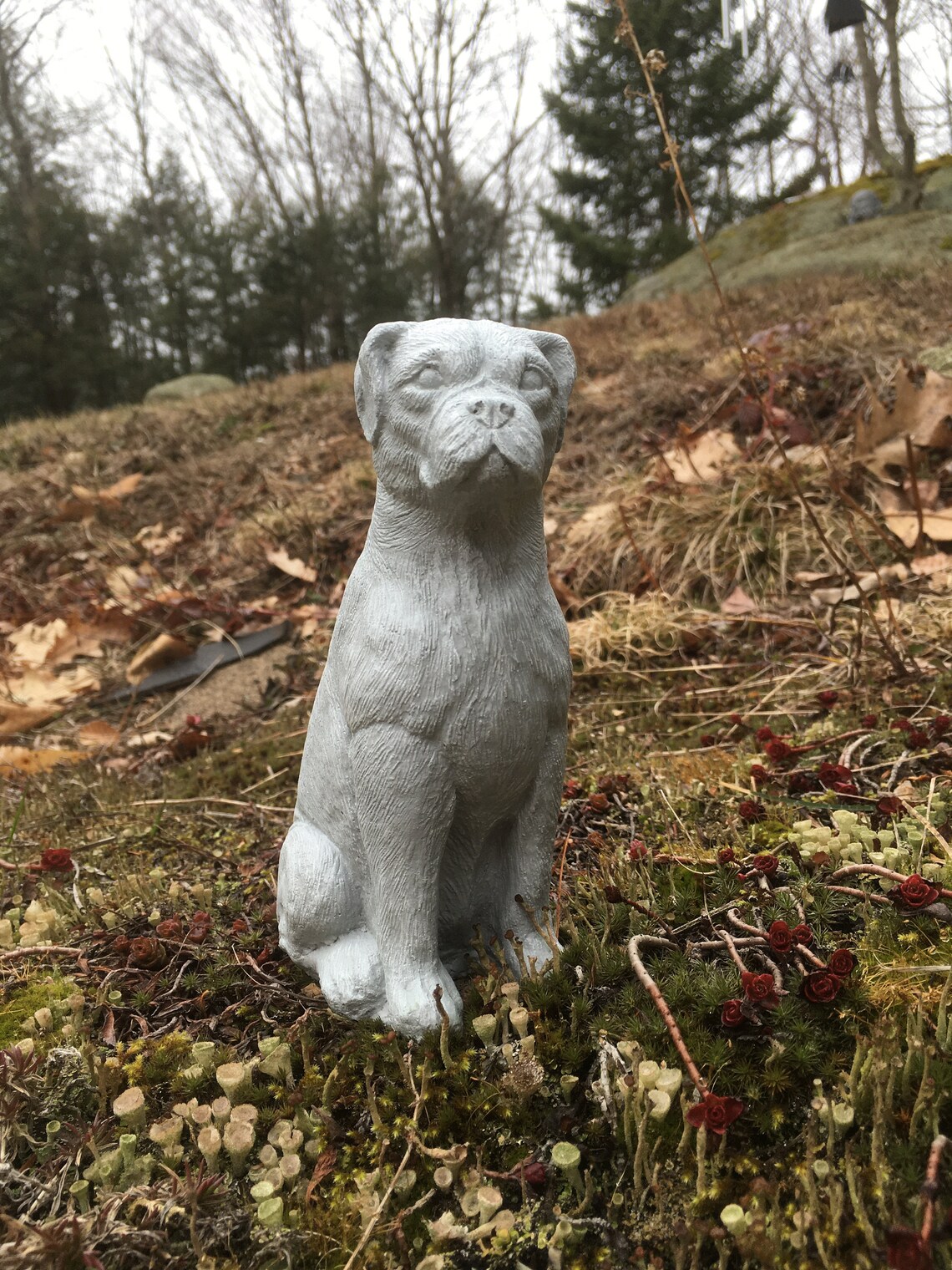 Boxer Dog Concrete Statues Statues of Boxer Dogs Boxer Dog Etsy