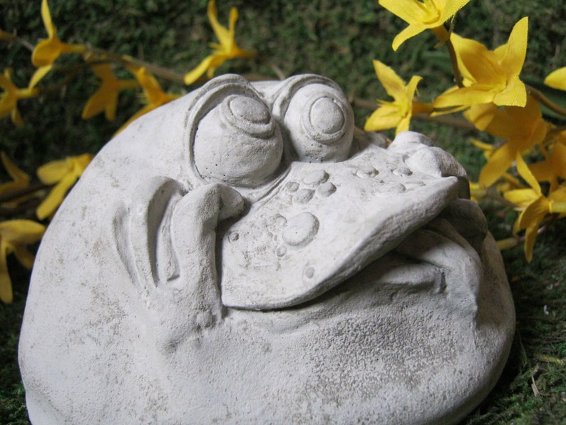 Concrete Rock Garden Decor Funny Rock Face Concrete Garden Etsy