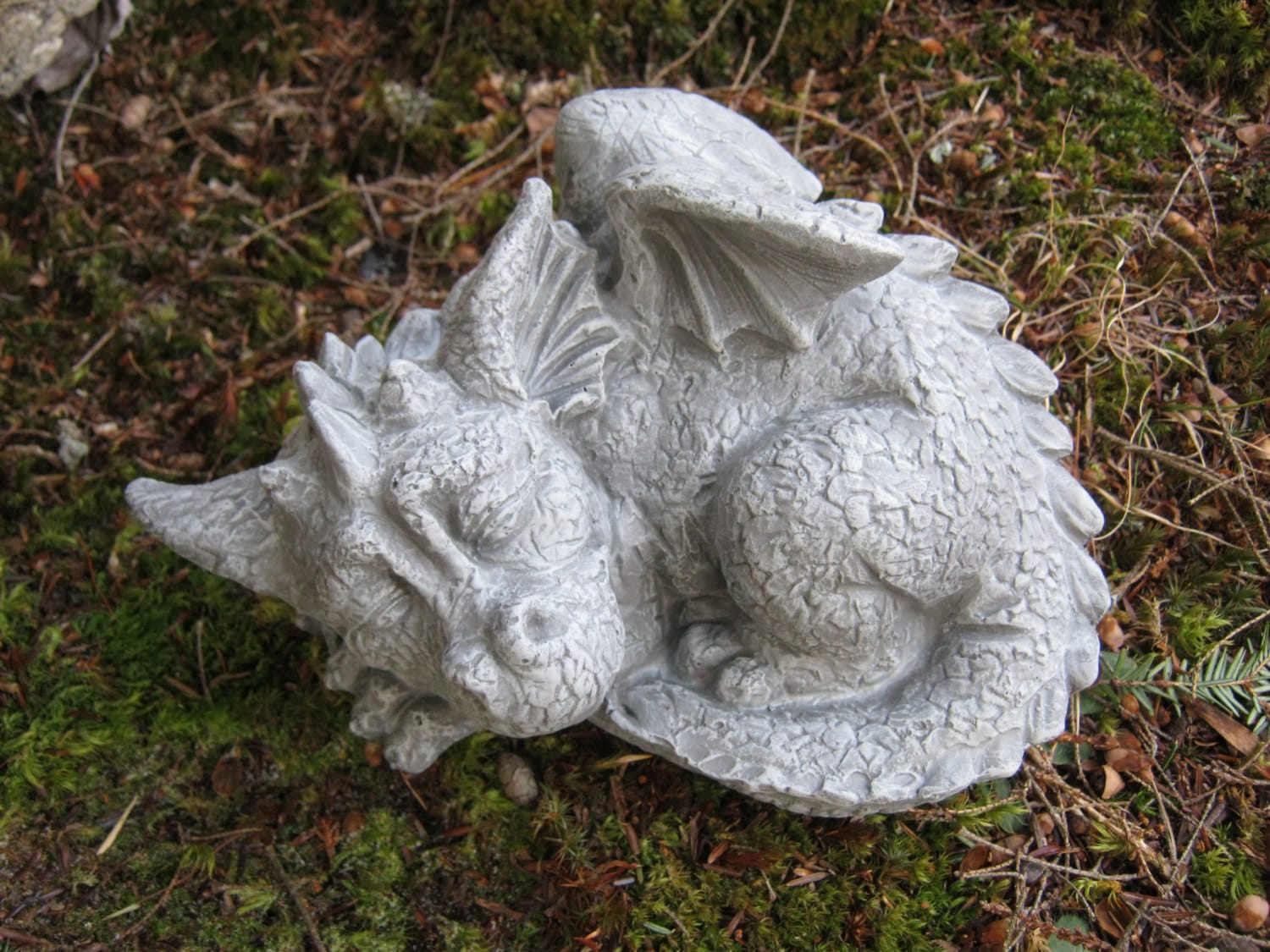 Dragon Statue Concrete Dragon Cement Dragons Garden | Etsy