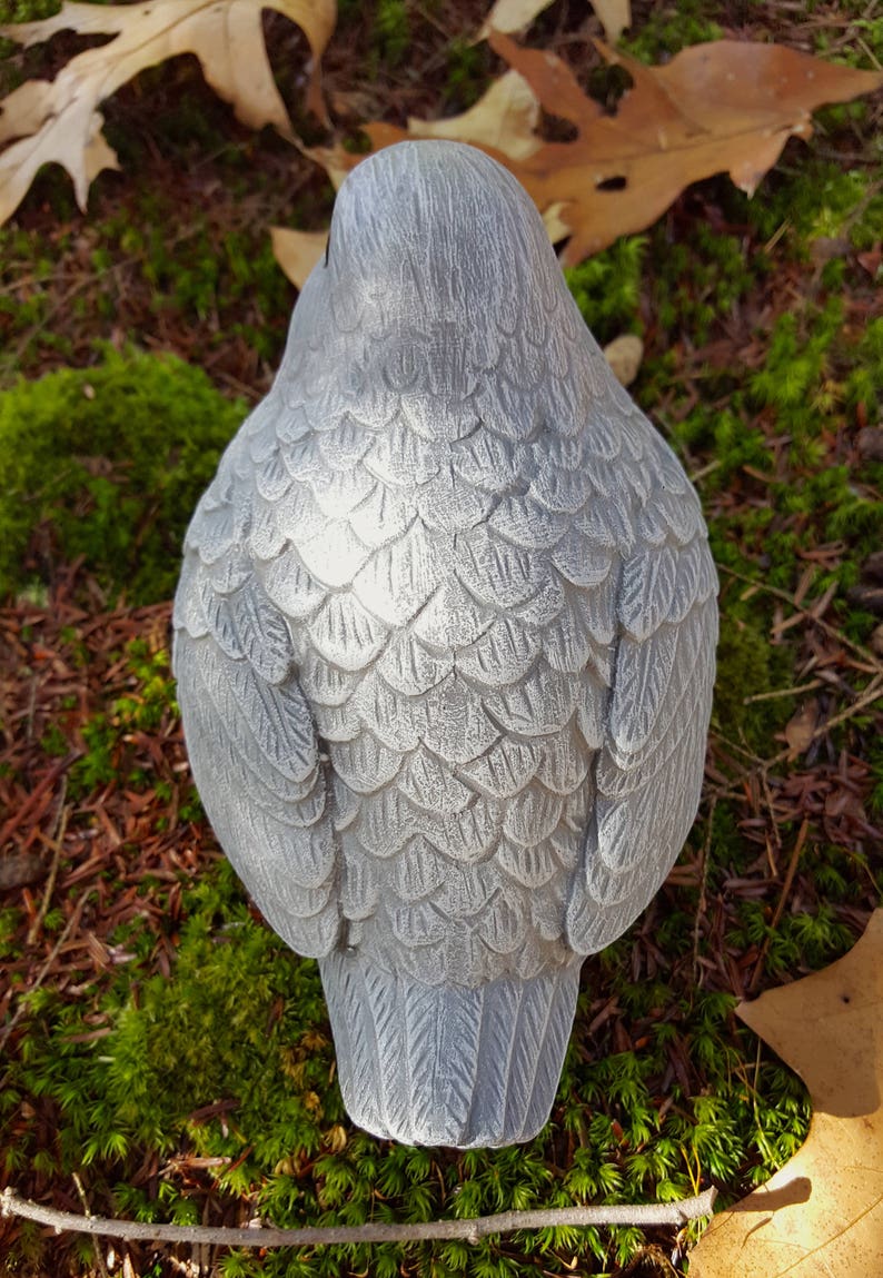 Bird Statue Bird Garden Decor Dove Statue Concrete Garden Etsy