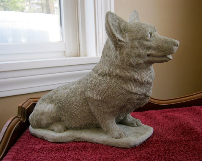 corgi dog statue
