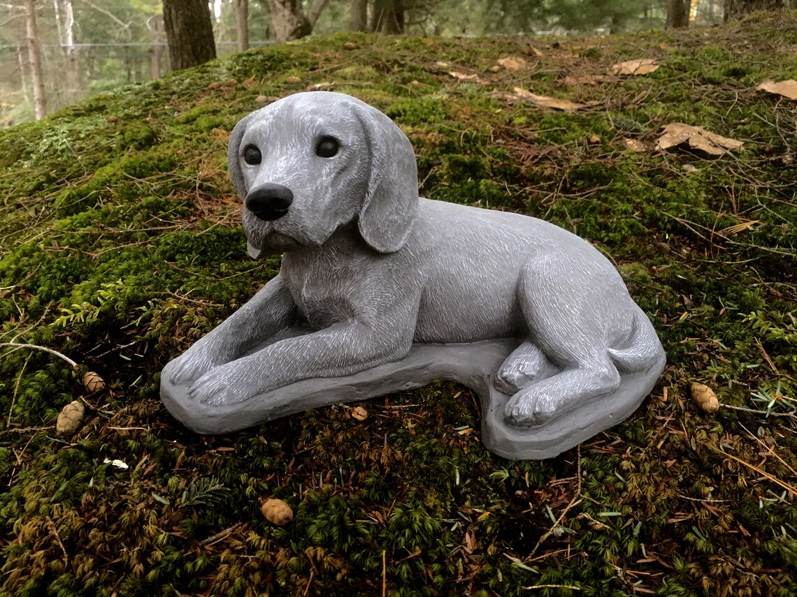 Beagle Statue Concrete Dog Statues Garden Decor Pet Etsy
