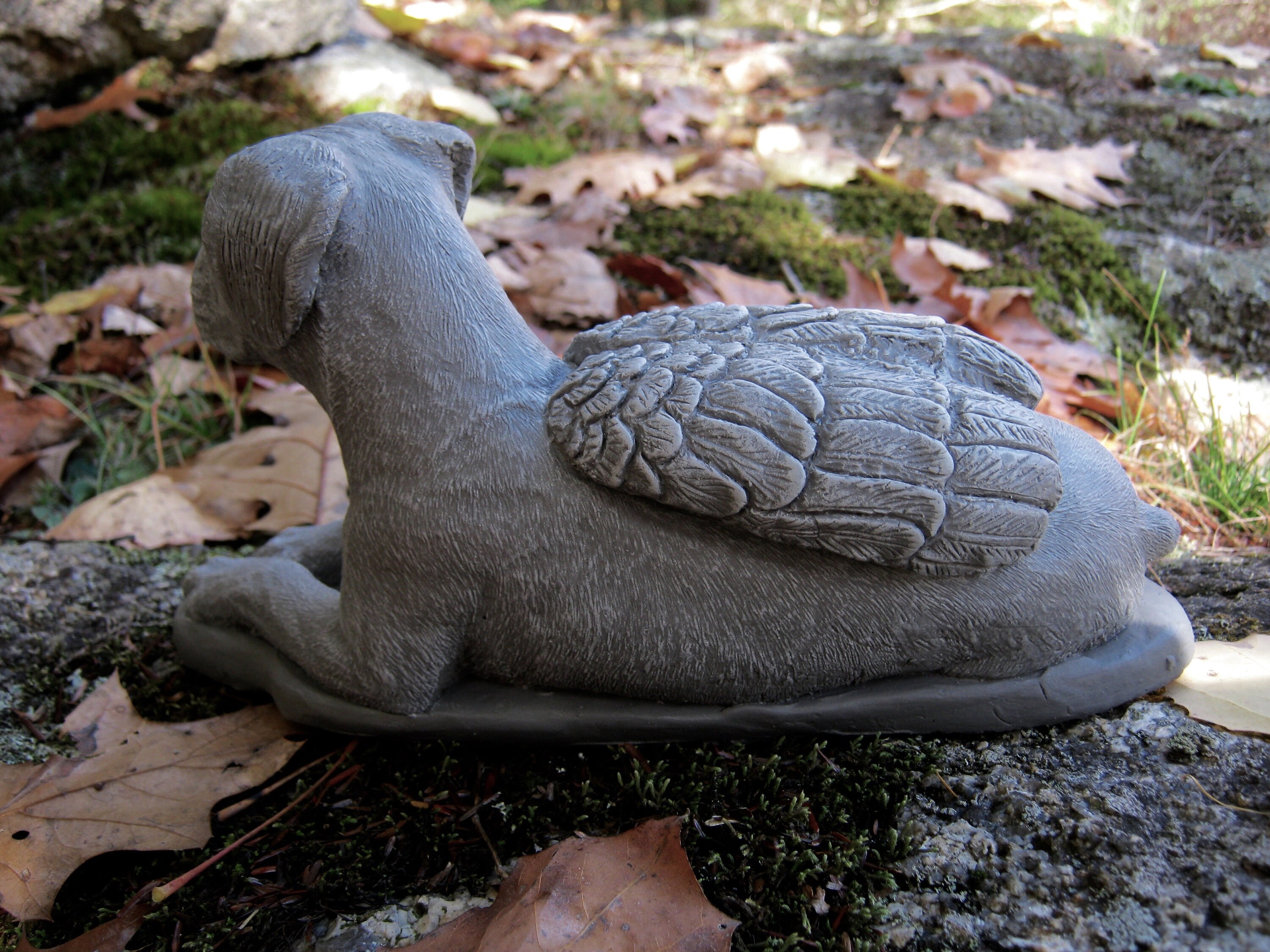 Boxer Statue Concrete Boxer Dog Boxer Dog Angel Dog Etsy