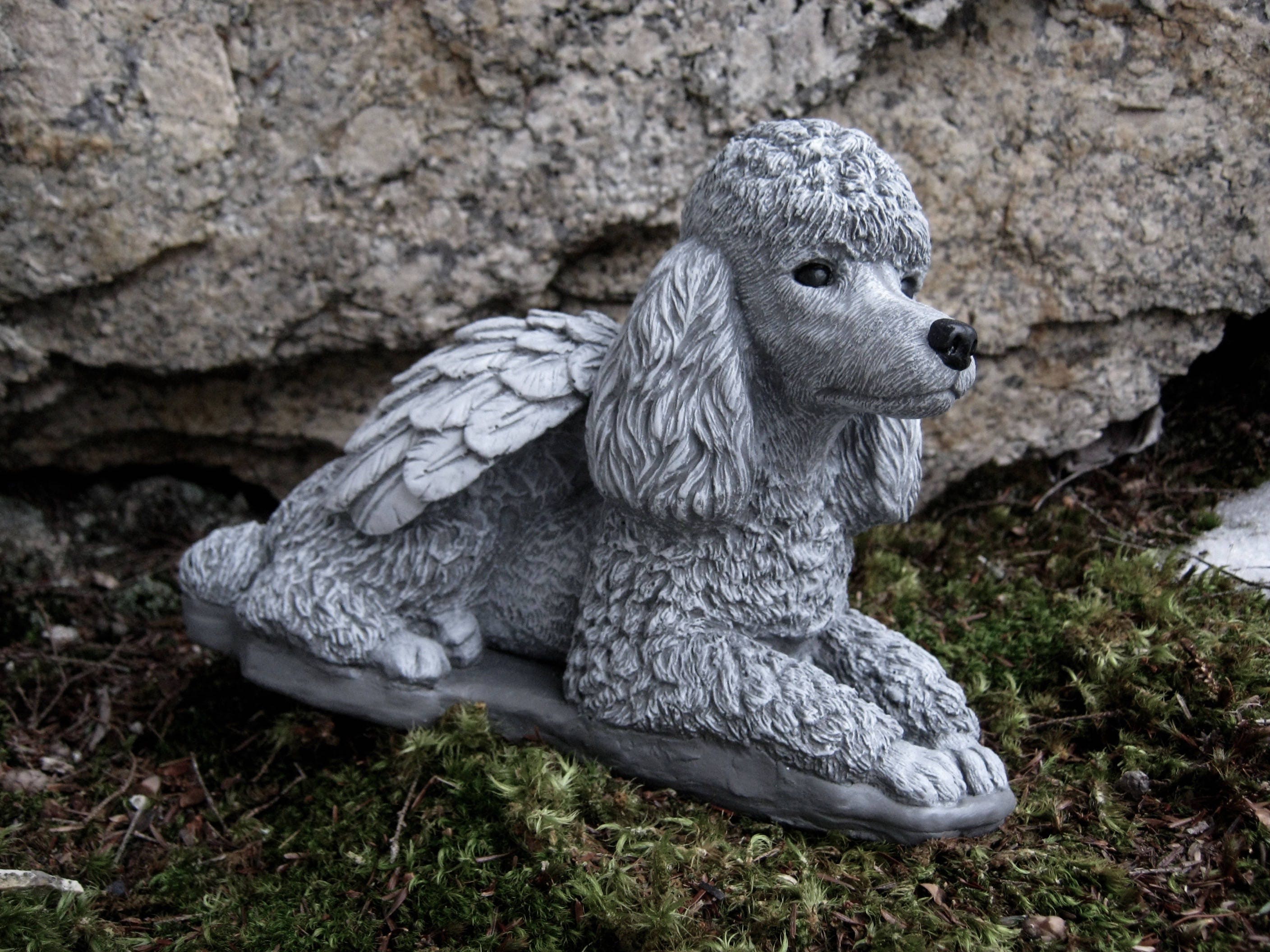 Home & Garden Poodle Angel Dogs Concrete Garden Decor Concrete Poodle