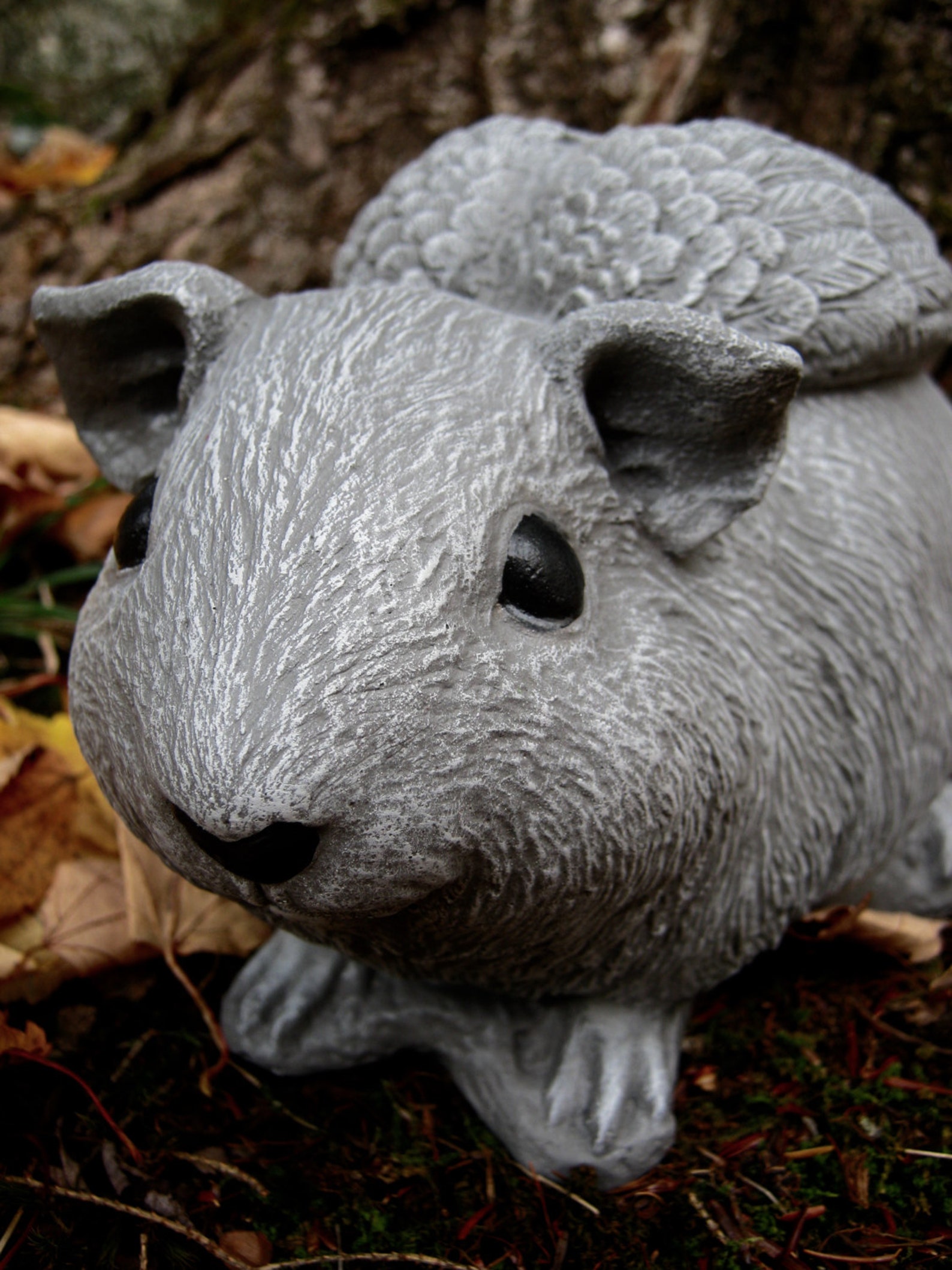 Guinea Pig Angel Statue Concrete Pig Memorial Remembrance Etsy