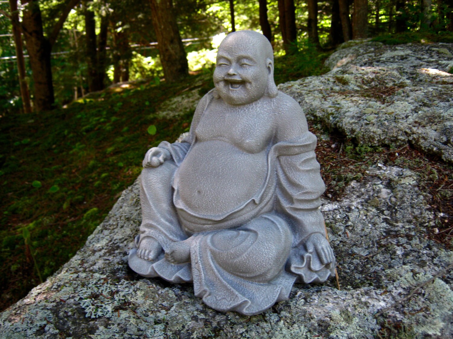 Buddha Large Buddha Statue Budai Concrete Statue Concrete Etsy