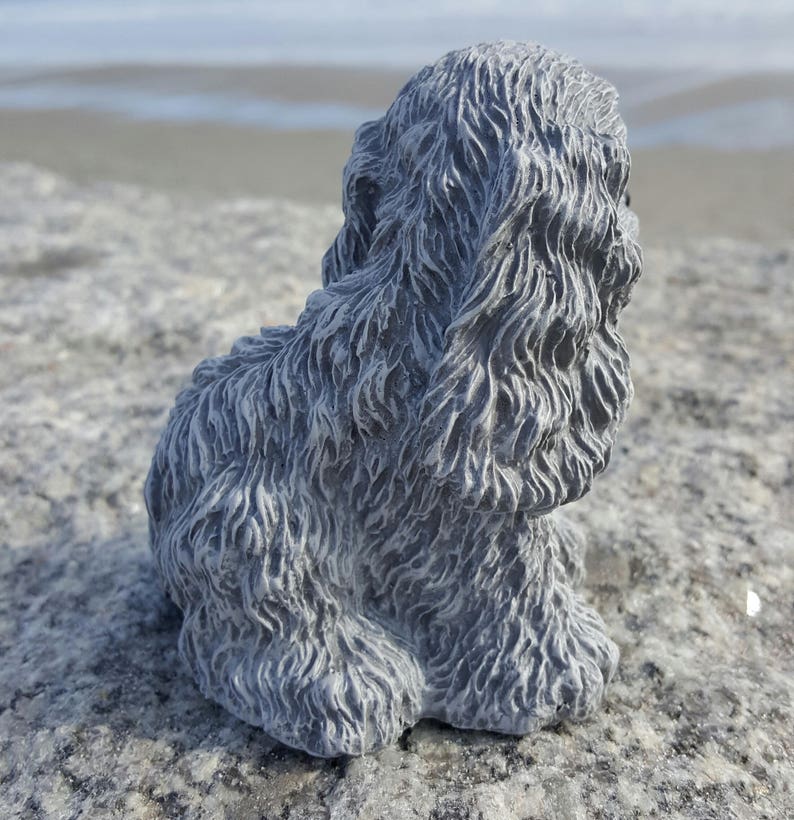 cocker spaniel garden statue