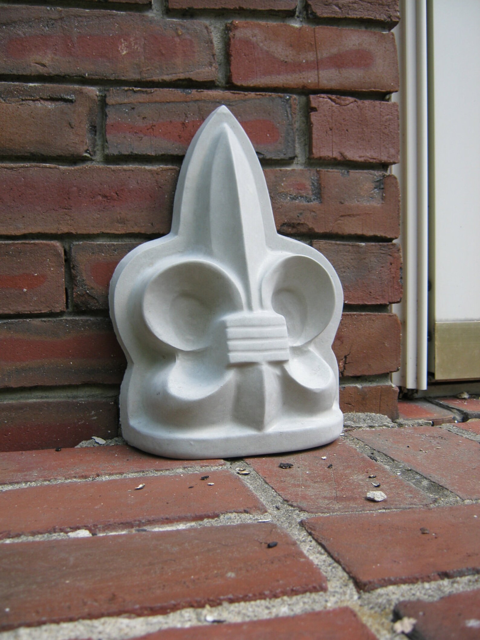 Fleurdelis Stone Concrete Decorative Garden Statue Etsy