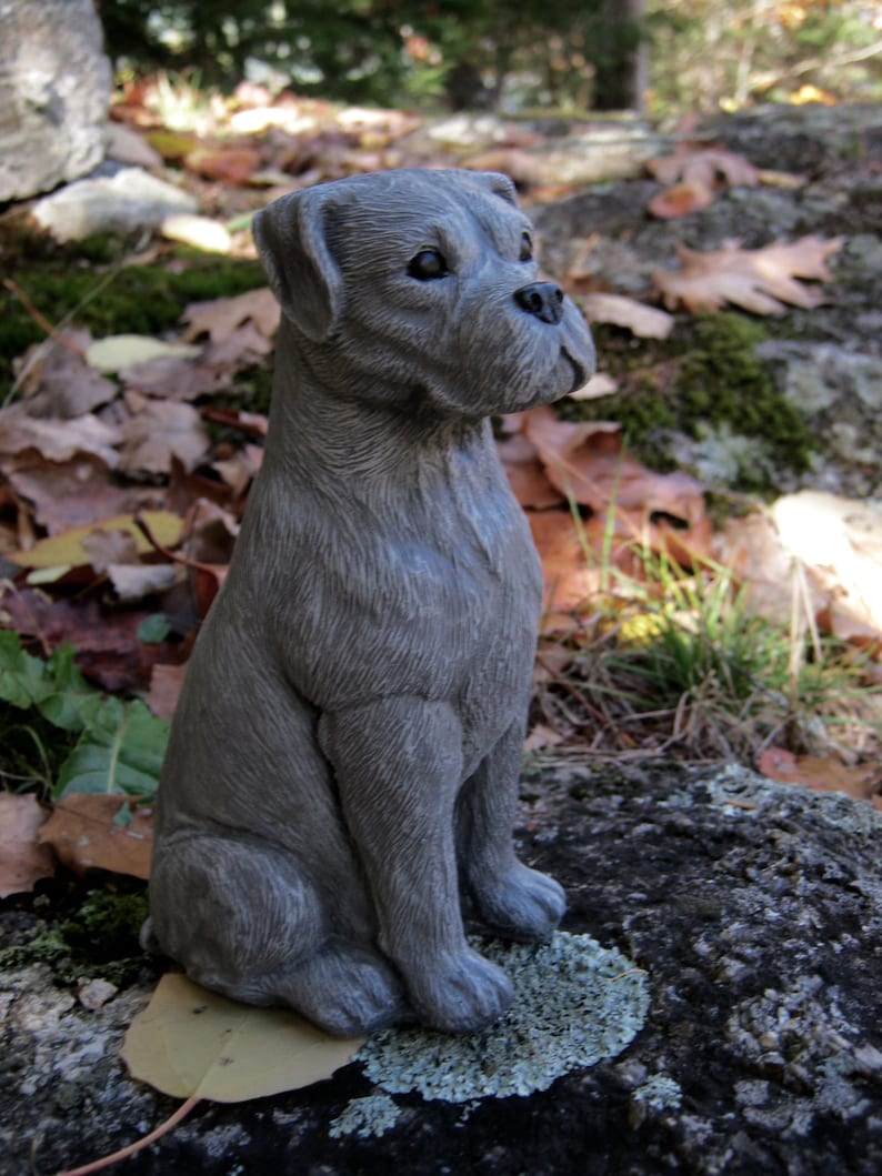 Boxer Dog Concrete Statues Statues of Boxer Dogs Boxer Dog Etsy
