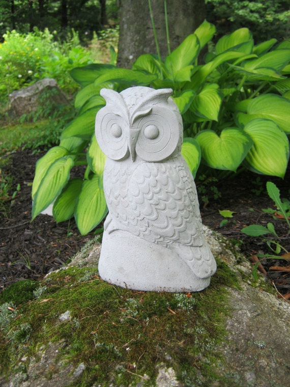 Owl Concrete Garden Owls 10 Inches Cement Figures Canada Owl Concrete Garden Owls 10 Inches, Owl Garden Decor Canada