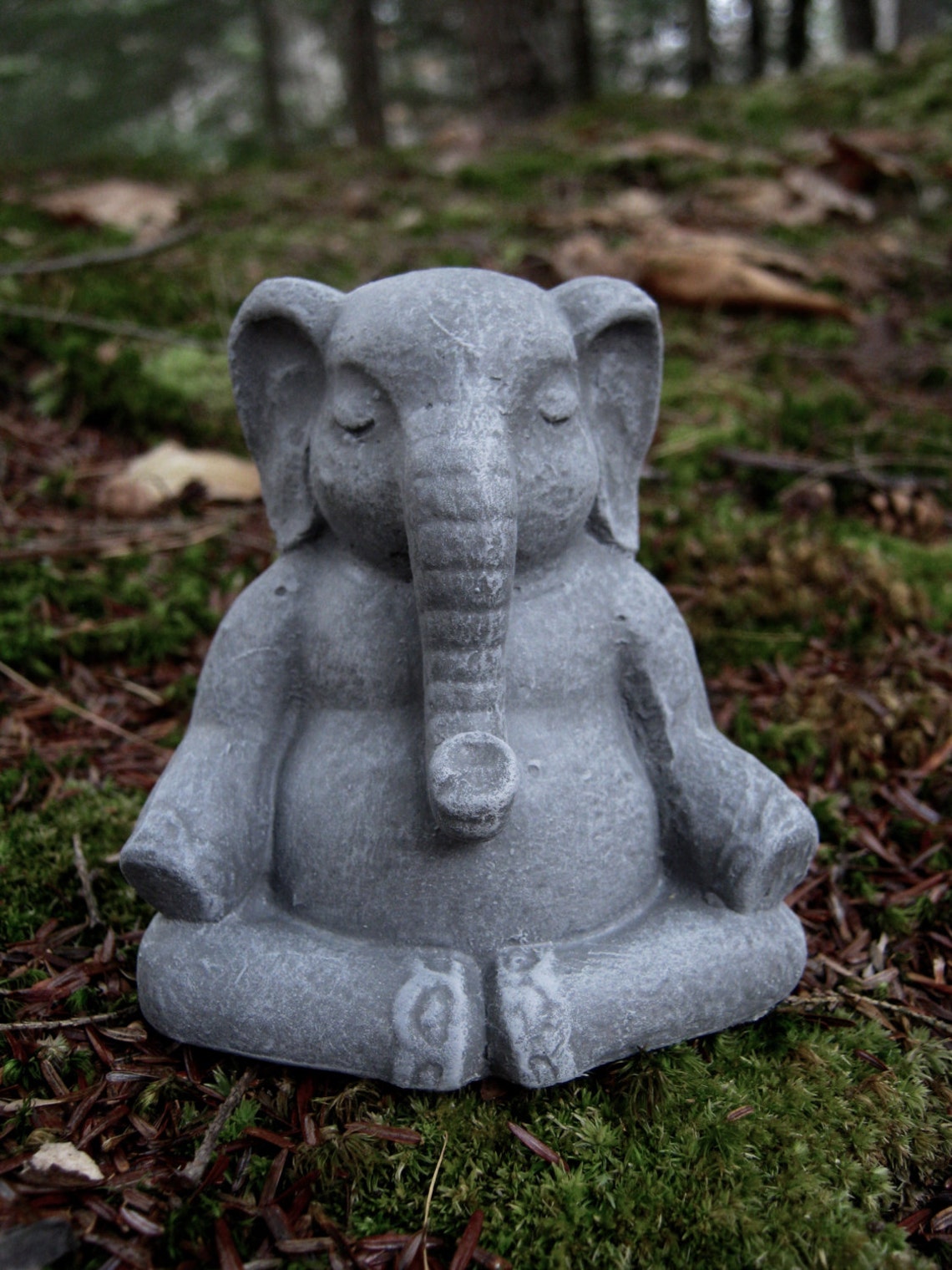 Elephant Statue Lucky Elephant Buddha Elephant Meditating Etsy