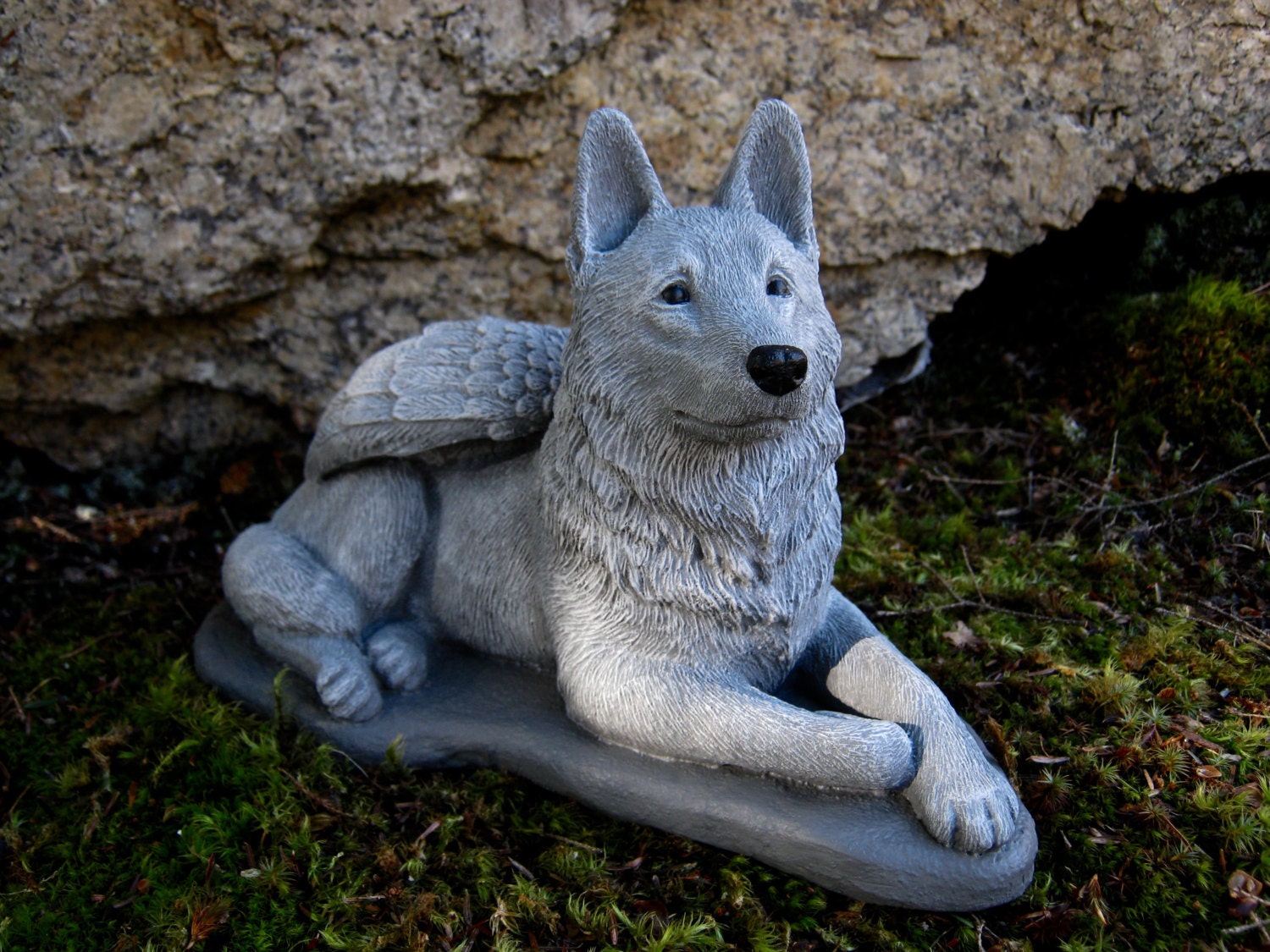 German Shepherd Angel Statue Dog Angel Pet Memorial Statue