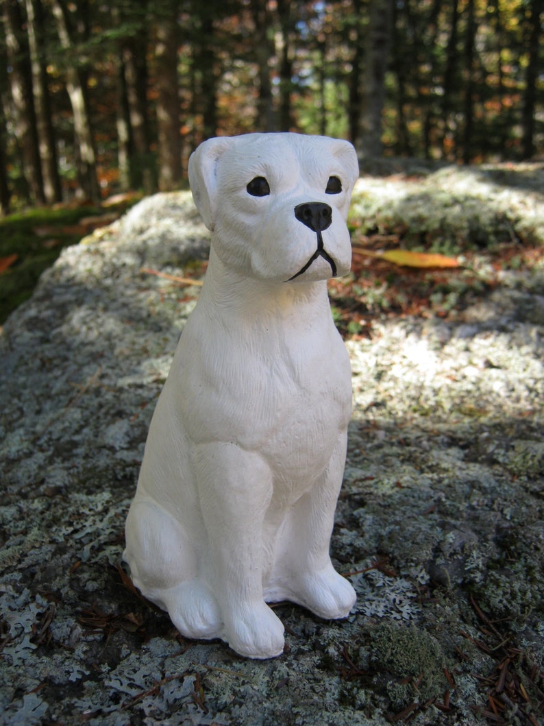 Boxer Dog Statue Concrete Statues Boxer Statue Boxer Etsy