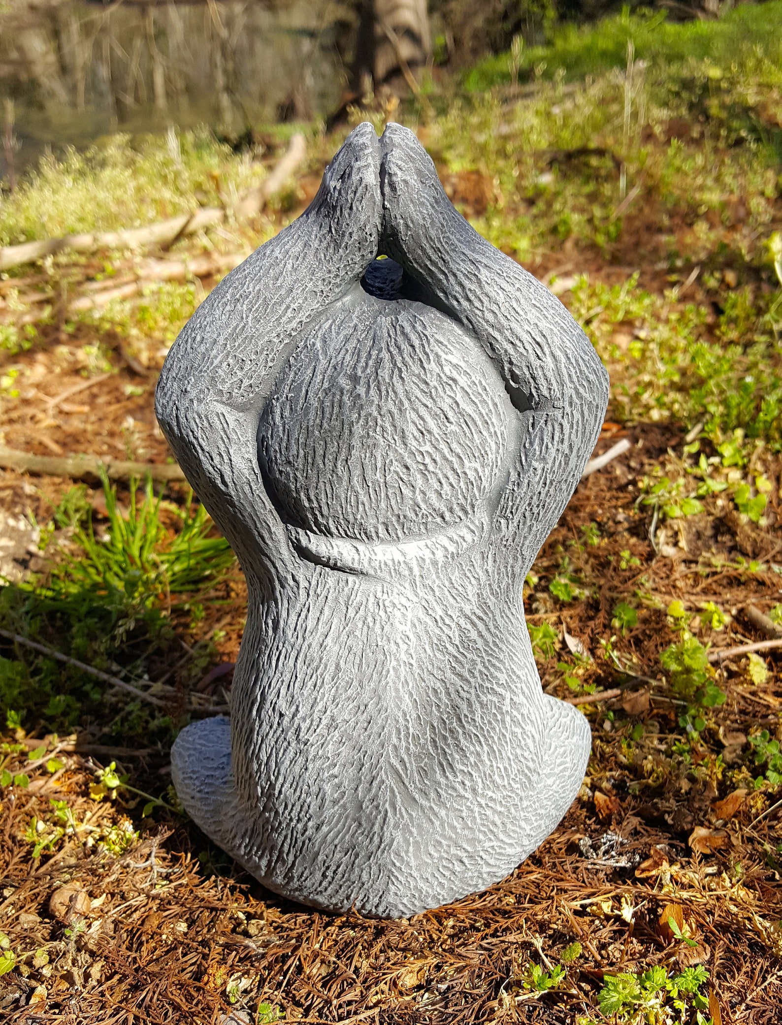 Meditating Dog Statue Yoga Dog Garden Statue Dog Buddha Zen Etsy