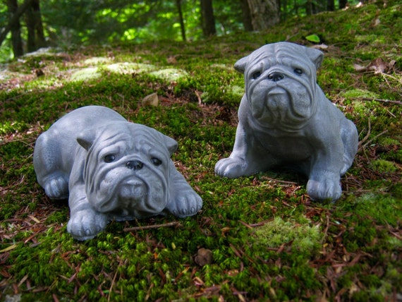 Bulldog Statues Bulldog Garden Decor English Bulldog Etsy