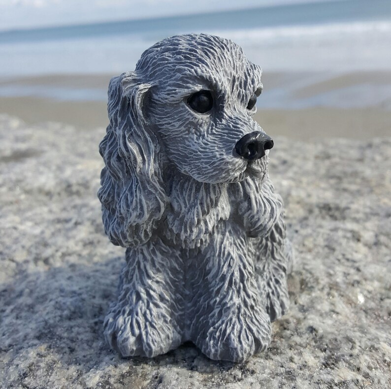 cocker spaniel garden statue