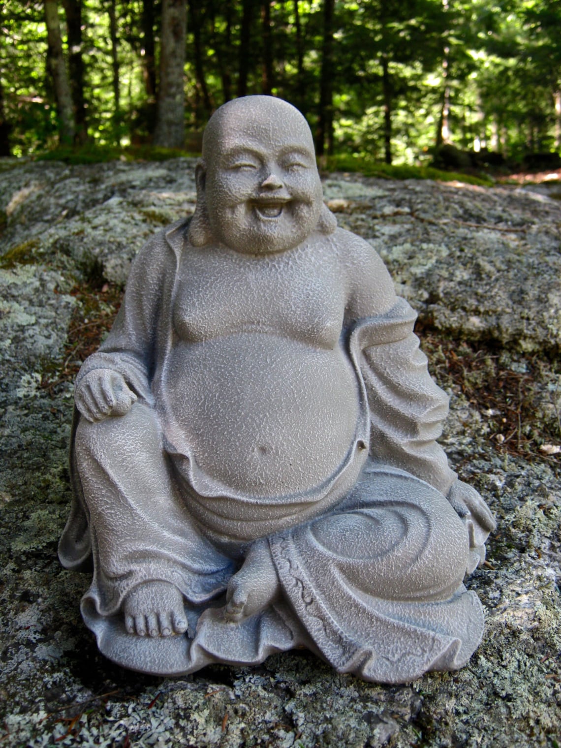 Buddha Large Buddha Statue Budai Concrete Statue Concrete Etsy