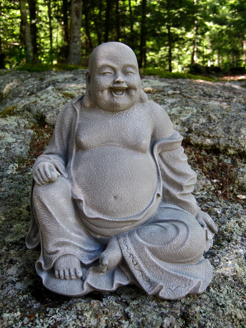 Buddha Large Buddha Statue Budai Concrete Statue Concrete Etsy