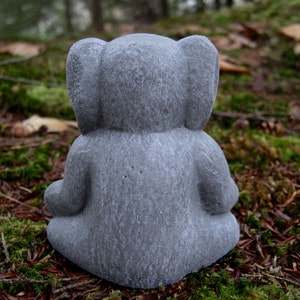 Elephant Statue, Lucky Elephant, Buddha Elephant, Meditating Elephant, Concrete Elephant, Concrete Statues, Home Decor, Zen Small Elephants image 4