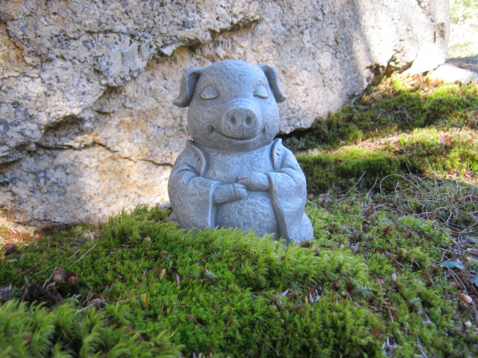 Pig Statue Meditating Buddha Pigs Zen Animals Pig Figures Etsy