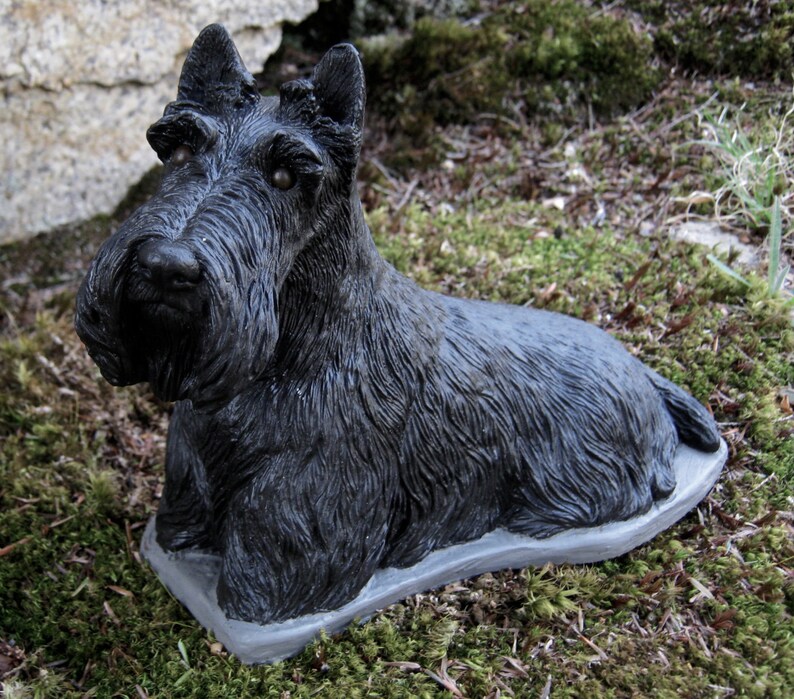 Scottie Statue Scottish Terrier Garden Decor Scotty Figure - Etsy