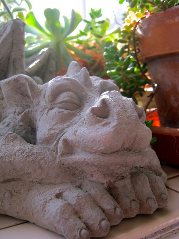 Dragon Statue Concrete Dragons Medieval Monster Large 50