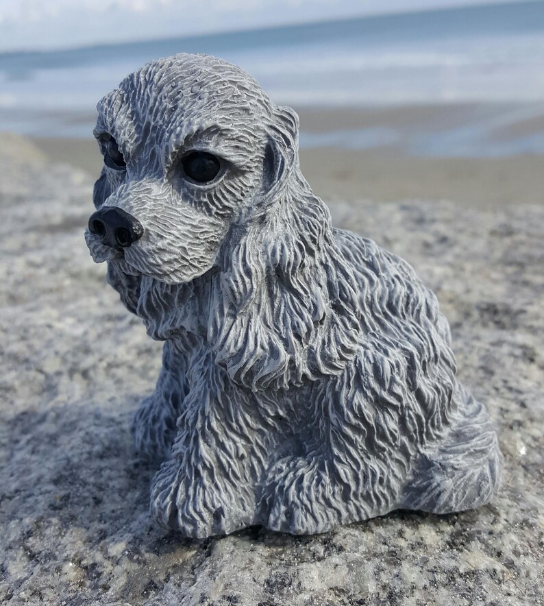 Spaniel Dog Garden Statue Cocker Spaniel Garden Decor King - Etsy
