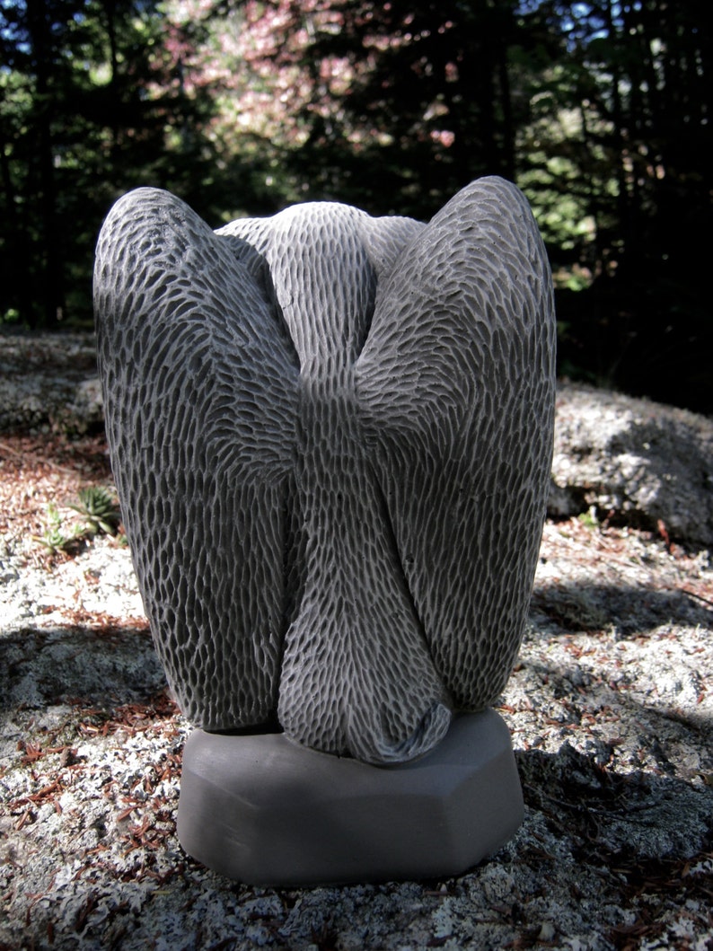 Cat Gargoyle Evil Feline Concrete Garden Statue Scary Kitty Etsy