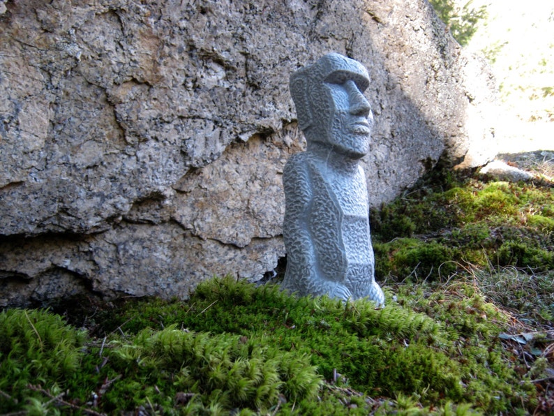 Easter Island Statue Garden Statue Moai Easter Island Etsy