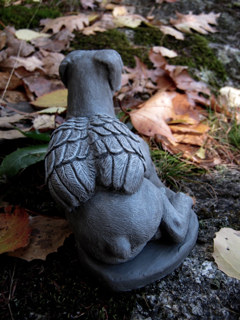 Boxer Statue Concrete Boxer Dog Boxer Dog Angel Dog Etsy