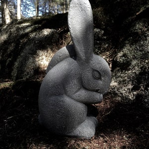 Rabbit Statue, Concrete Garden Rabbits, Garden Decor, Cement Rabbit Statue, Bunny Statue, Concrete Garden Statues, Bunny Rabbit Figure, Art