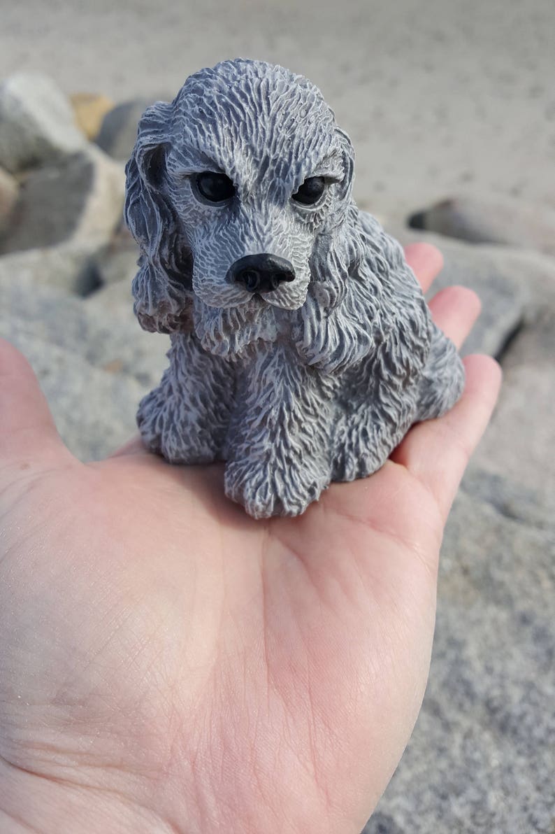 cocker spaniel garden statue