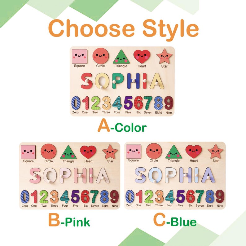 Personalized Baby Name Puzzle, Early Learning Busy Board, Wooden Baby Toy, Baby Room Decor, 1st Christmas Gift for kids, 1st Birthday Gift
Safe & Premium Quality​
Made of high-quality solid wood with multiple sanding processes—smooth edges
Printed with non-toxic paint—vibrant colors, zero odor, safe for long-term play
Kids feel like they’re exploring a real animal world!​
Perfect for Parent-Child Time​
Share joy as they finish & tell stories about the animals—great for language development!