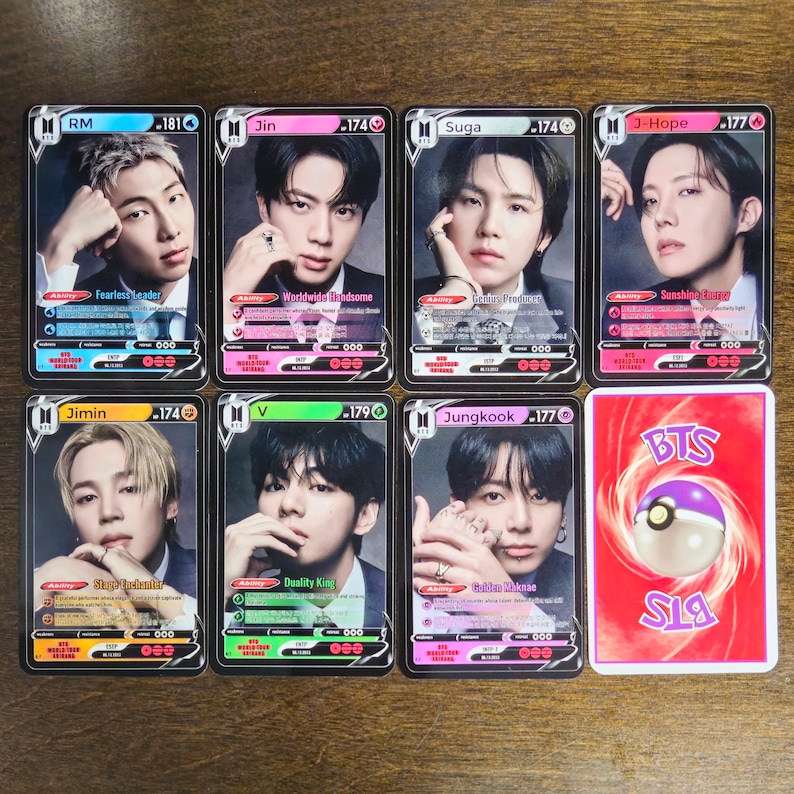 Kpop Pokemon Style Photo Cards - Etsy