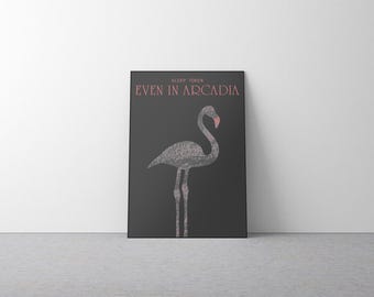 Even in Arcadia Minimalist Poster Design | Rolled Posters