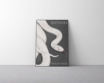 Deftones Private Music Rolled Poster | Music Wall Art, Album Artwork, Home Decor, Unique Gifts for Music Lovers, Band Merchandise