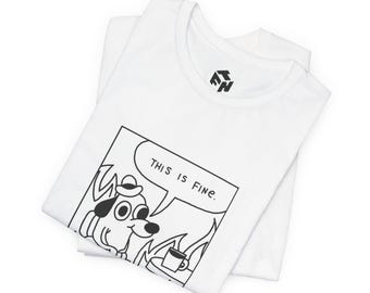 This Is Fine Dog Meme T-Shirt
