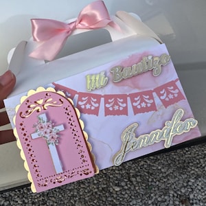 Cielito Lindo Bautizo/Baptism Favor Gable-traktatiedozen