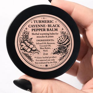 Turmeric, Cayenne , Black Pepper Balm