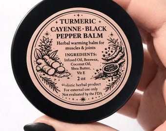 Turmeric, Cayenne , Black Pepper Balm