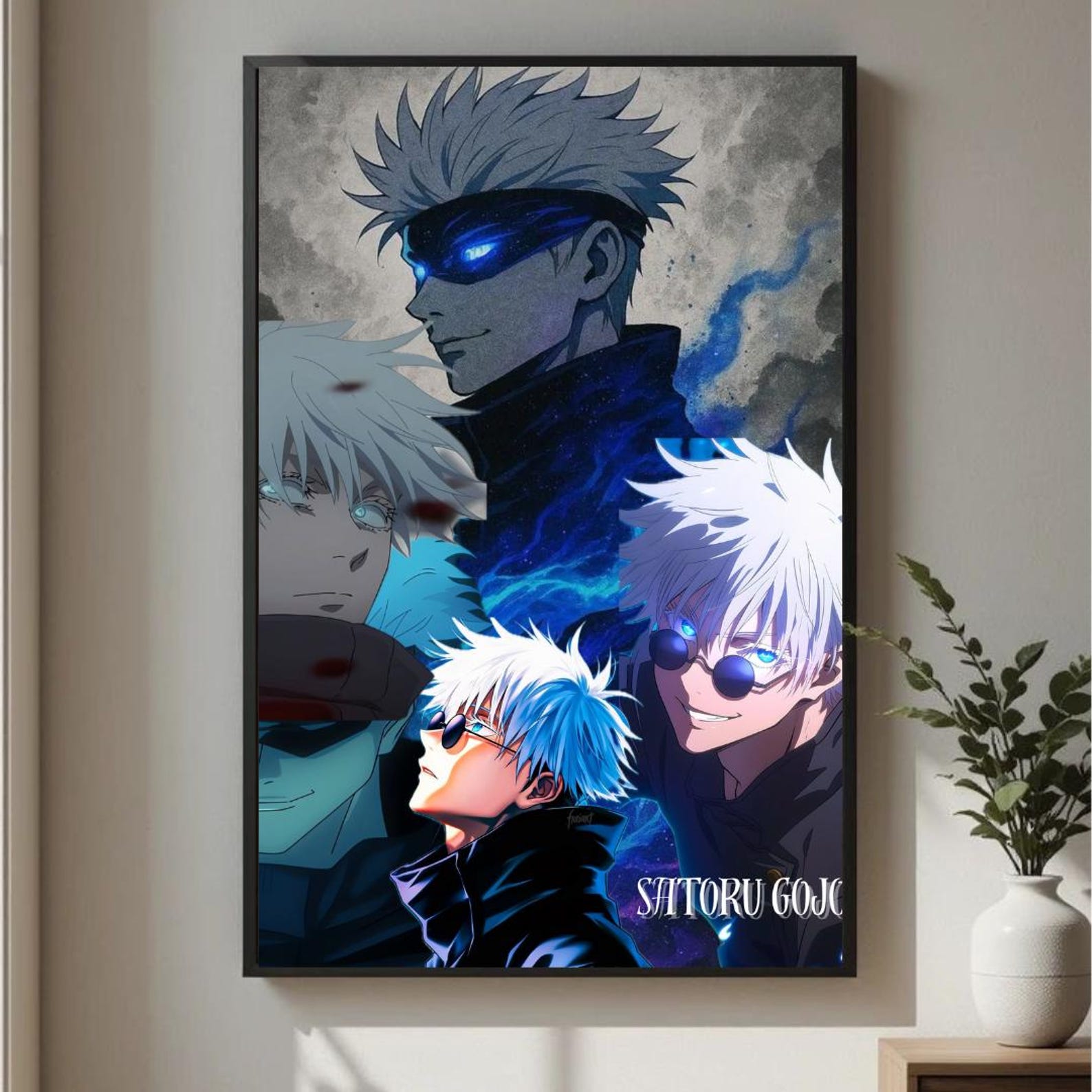 Gojo Poster.pdf Satoru Gojo Anime Poster Set: Sung Jin-woo Manga Art (digital Download ...