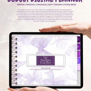 Planificador de presupuesto digital para iPad (sin fecha, mensual y anual) (PDF)